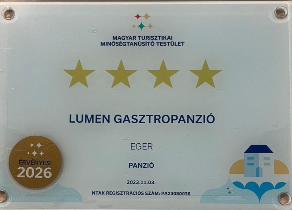 Lumen Gasztropanzio Panzió Eger Kültér fotó